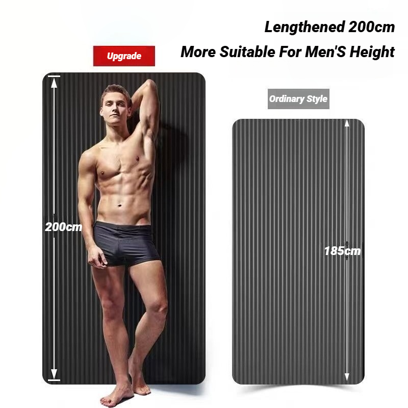 Pilates Yoga Mat Thickness - ชุดสองชิ้น แผ่นรองโยคะ NBR หนาพิเศษ คุณภาพสูง สำหรับออกกำลังกาย