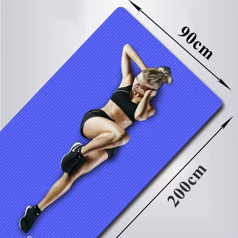 Pilates Yoga Mat Thickness - เสื่อโยคะหนา 200x90x1 ซม. ป้องกันการลื่นไถล เสื่อโยคะสำหรับออกกำลังกาย เสื่อโยคะ