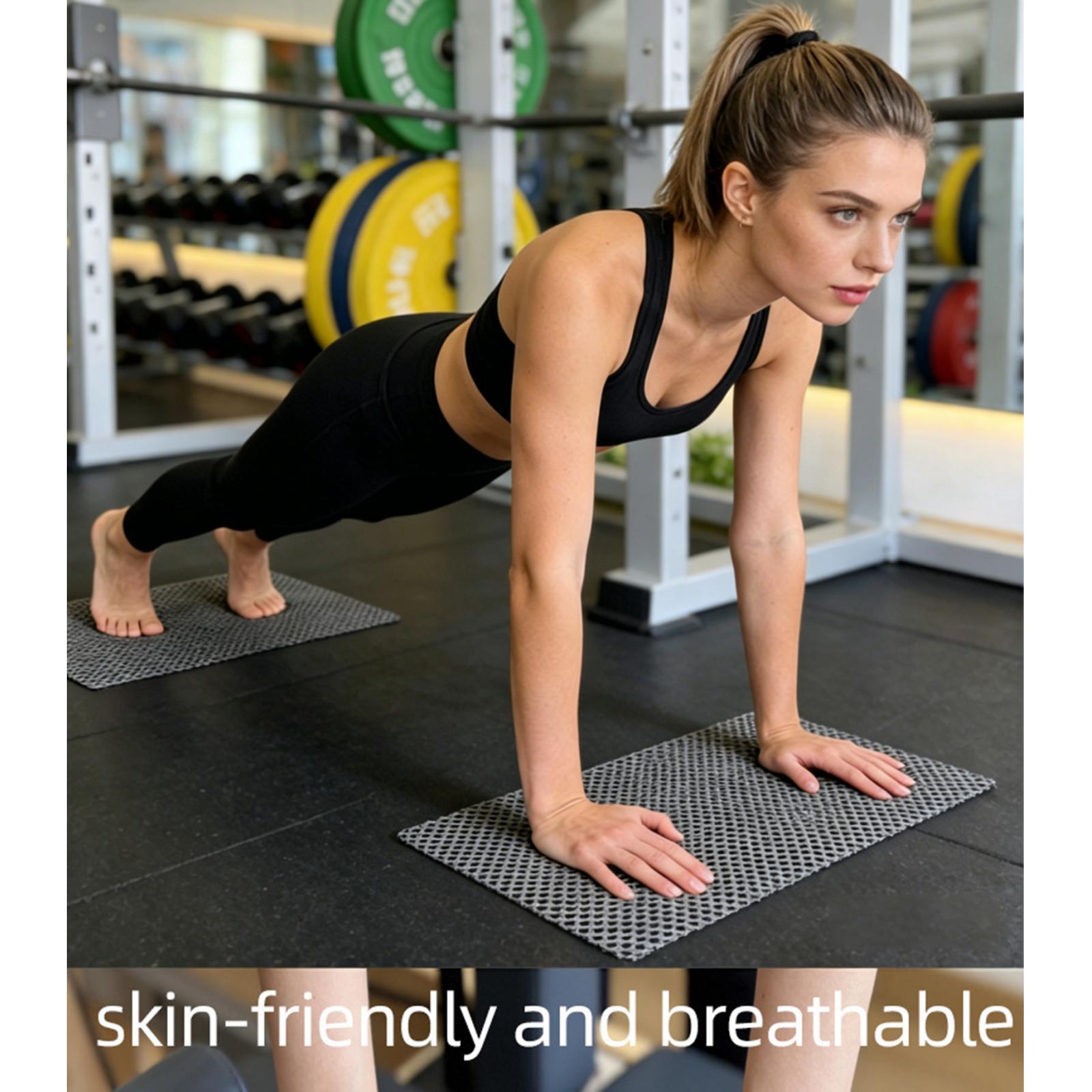 Pilates Yoga Mat - แผ่นรองกันลื่นสำหรับพิลาทิส 2 ชิ้น/ชุด ทำจาก PVC คุณภาพดี
