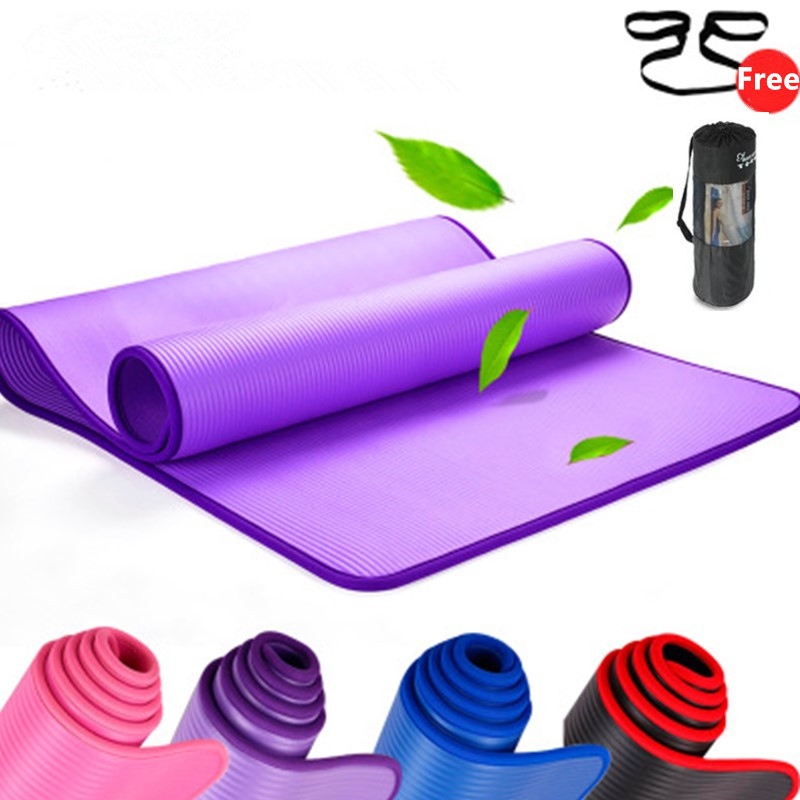 แผ่นโยคะกันลื่นขนาด 10 มม. 183 - Pilates Yoga Mat บทวิจารณ์และราคา