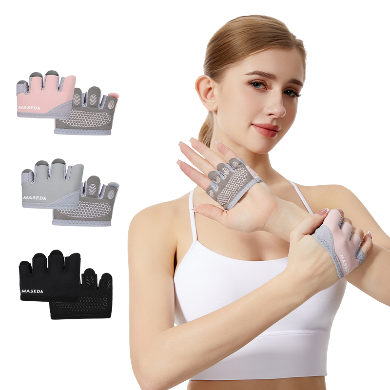 ถุงมือฟิตเนสแบบไร้นิ้วคู่หนึ่ง - Pilates Yoga Origin บทวิจารณ์และราคา