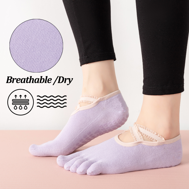 ถุงเท้าพิลาทิสกันลื่นสำหรับผู้ - Pilates Yoga Ballet บทวิจารณ์และราคา