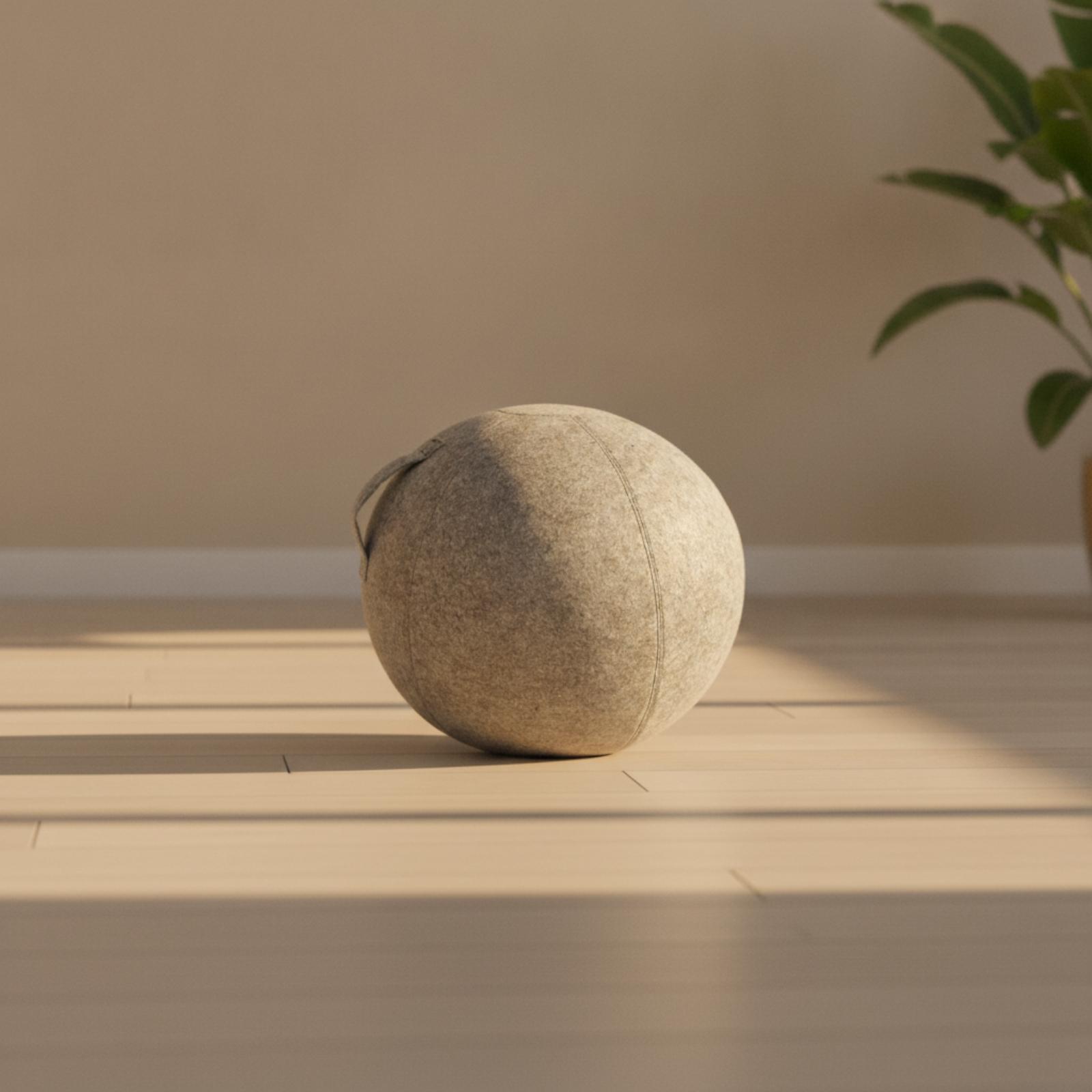 ปลอกคลุมลูกบอลโยคะแบบผ้าสักหลา - Pilates Yoga Ball Workout บทวิจารณ์และราคา