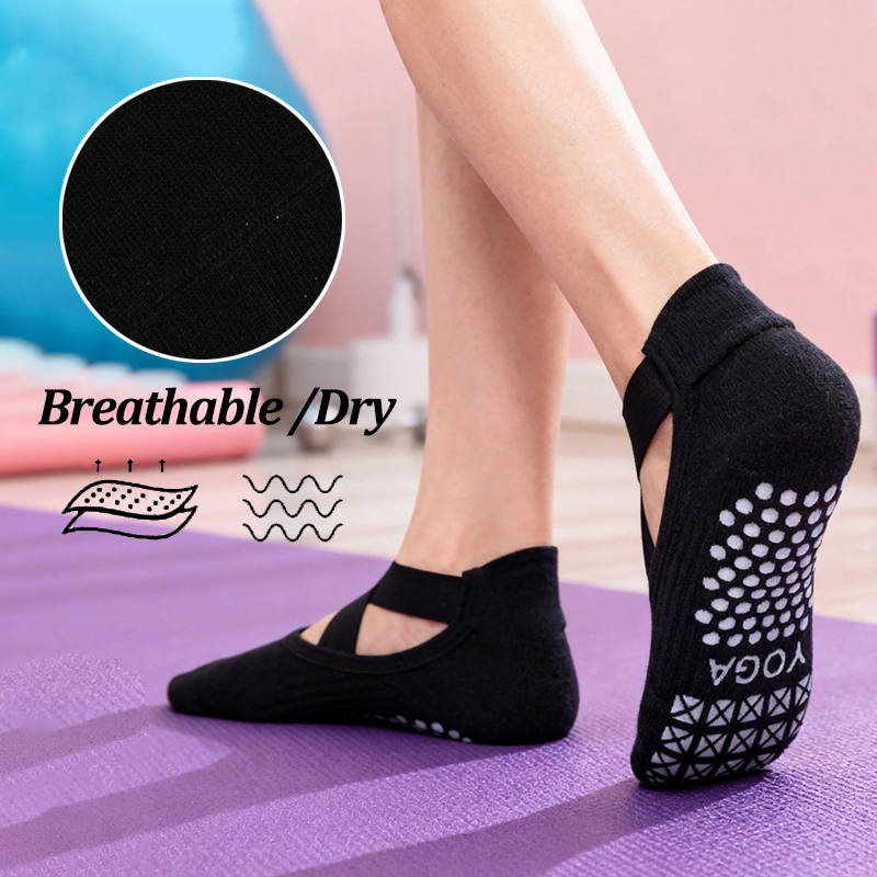 ถุงเท้าโยคะกันลื่นสำหรับผู้หญิ - Pilates Yoga Ballet บทวิจารณ์และราคา