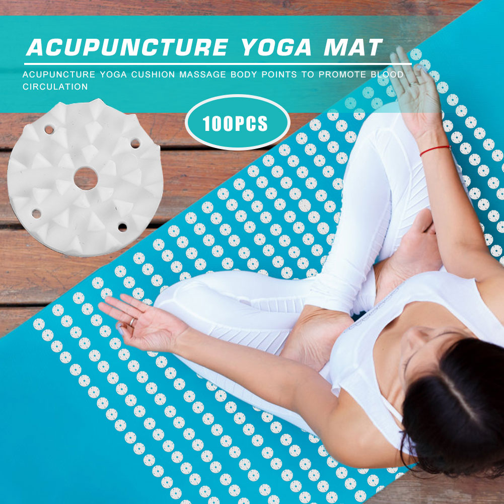 แผ่นรองโยคะแบบมีปุ่มกดจุด 100  - Pilates Yoga Mat บทวิจารณ์และราคา