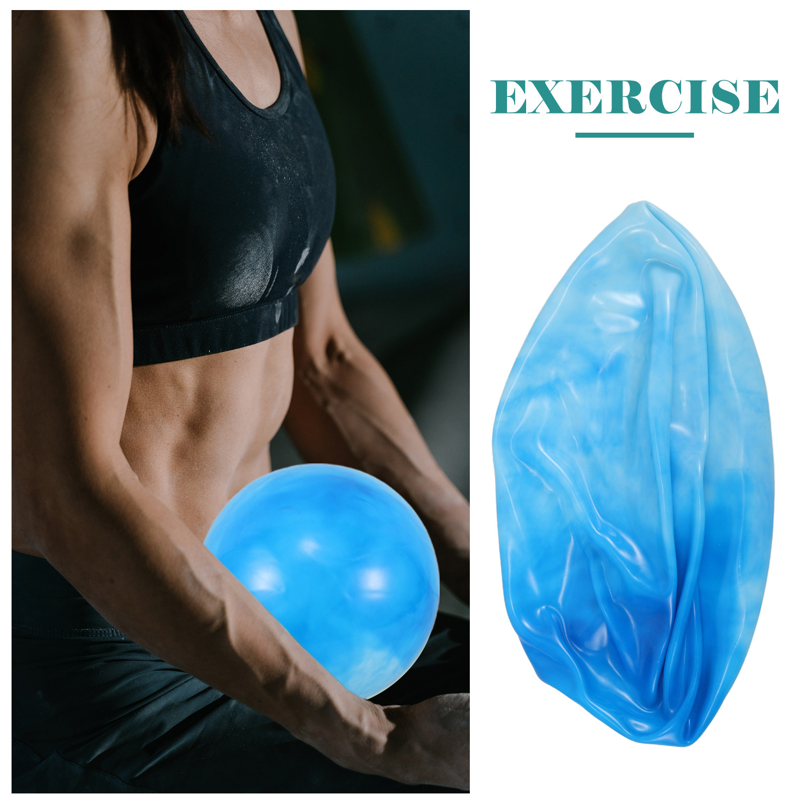 ลูกบอลพิลาทิสขนาด 25 ซม. ลายสี - Pilates Yoga Ball Workout บทวิจารณ์และราคา