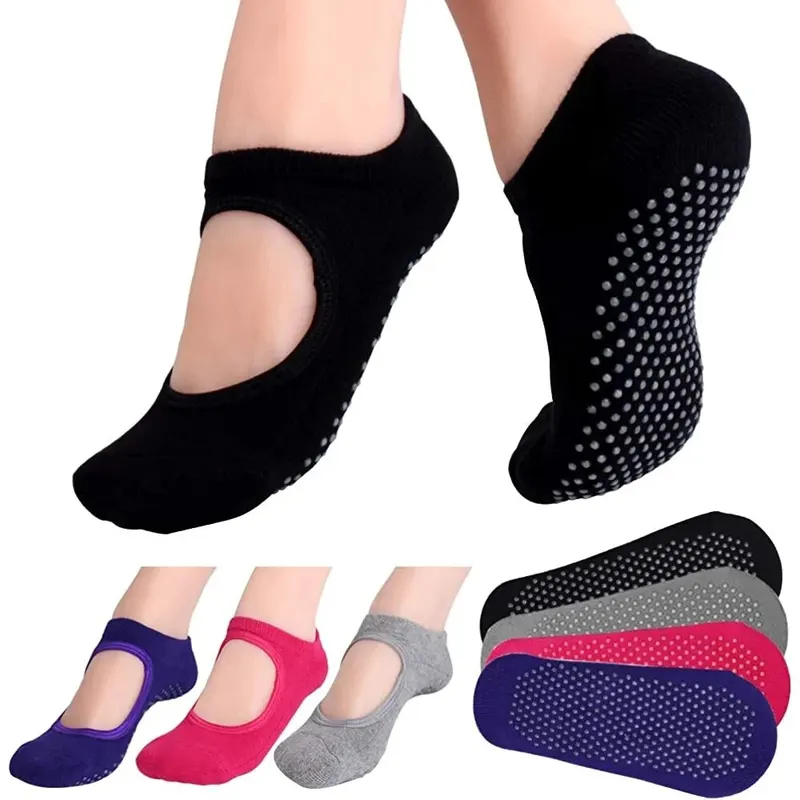 ถุงเท้าโยคะแบบไม่มีส้นกันลื่น  - Pilates Yoga Ballet บทวิจารณ์และราคา